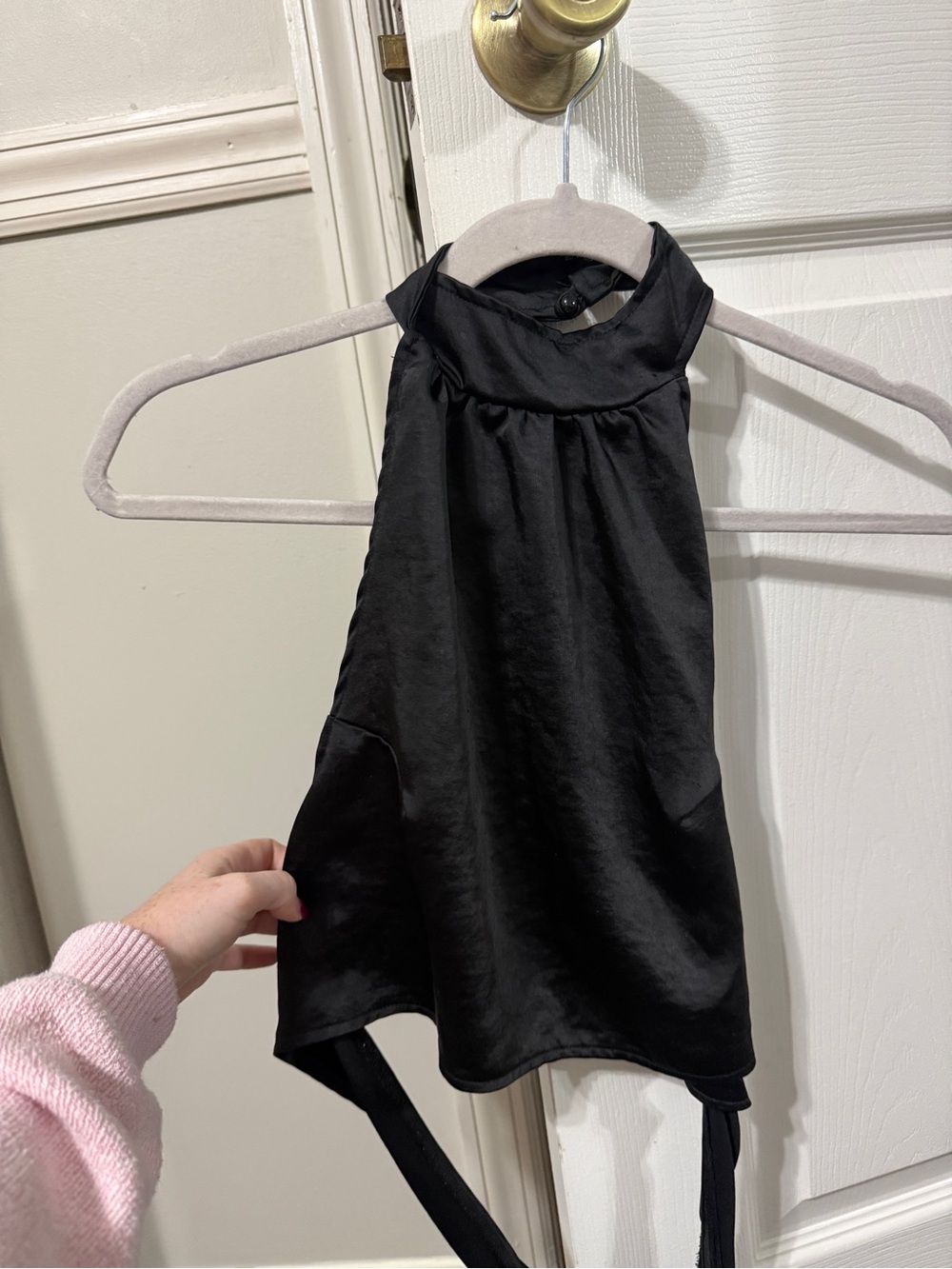 Black Halter Top